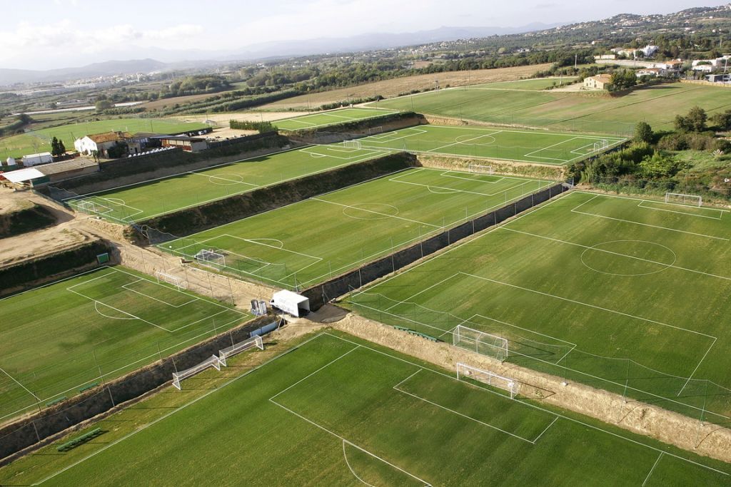 Soccerland, Luftbild, Katalonien, Spanien